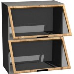 Κρεμαστό ντουλάπι βιτρίνα Italia WOW9/72-Φυσικό