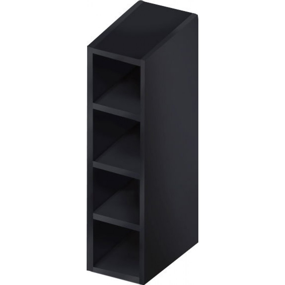 Κρεμαστό ντουλάπι ανοιχτό Italia WK15/72-Μαύρο