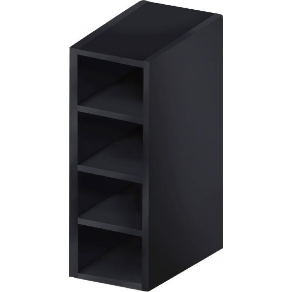 Κρεμαστό ντουλάπι ανοιχτό Italia WK20/94-Μαύρο