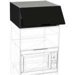 Κρεμαστό ντουλάπι Italia WOG6/36/58-Μαύρο