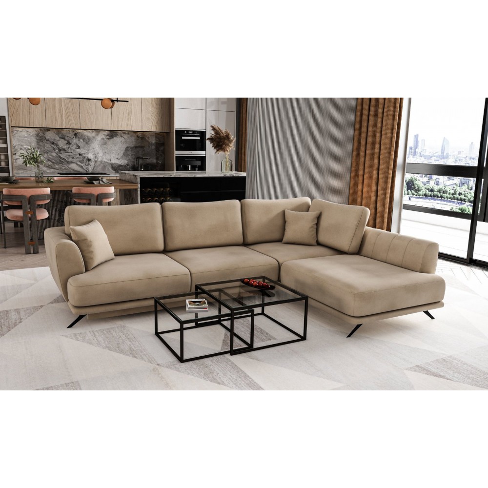 Γωνιακός καναπές Larde-Δεξιά-Mpez 280x178x90