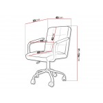 Καρέκλα γραφείου Muz 629-Leuko