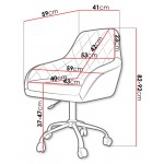 Καρέκλα γραφείου Muz 1018-Mple