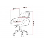 Καρέκλα γραφείου Muz 1018-Roz