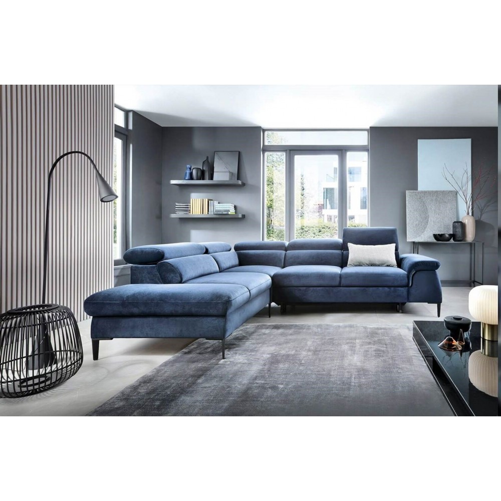 Γωνιακός καναπές Seattle-Mple Skouro-Αριστερή