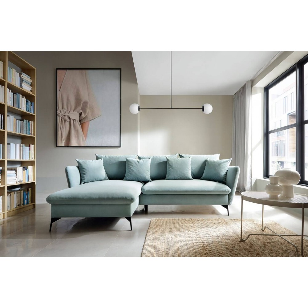 Γωνιακός καναπές Vitalia-Menta-Αριστερή