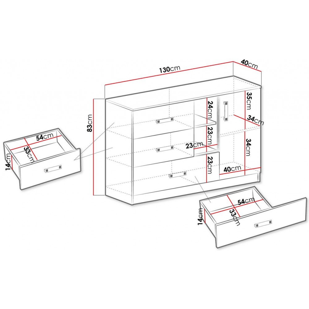 Συρταριέρα Trafiko-Leuko-Roz