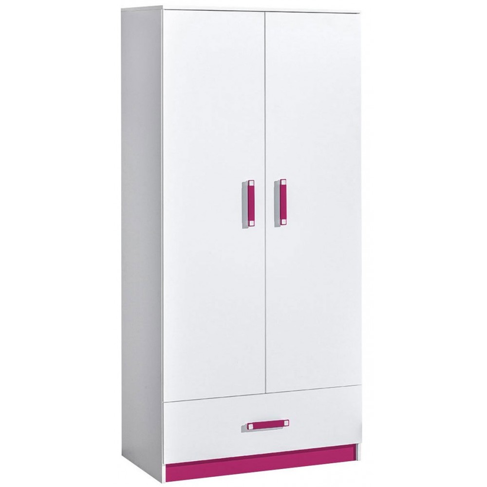 Ντουλάπα Trafiko δίφυλλη-Leuko-Roz