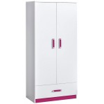 Ντουλάπα Trafiko δίφυλλη-Leuko-Roz