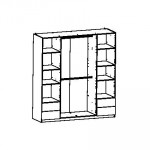 Ντουλάπα τετράφυλλη Merita