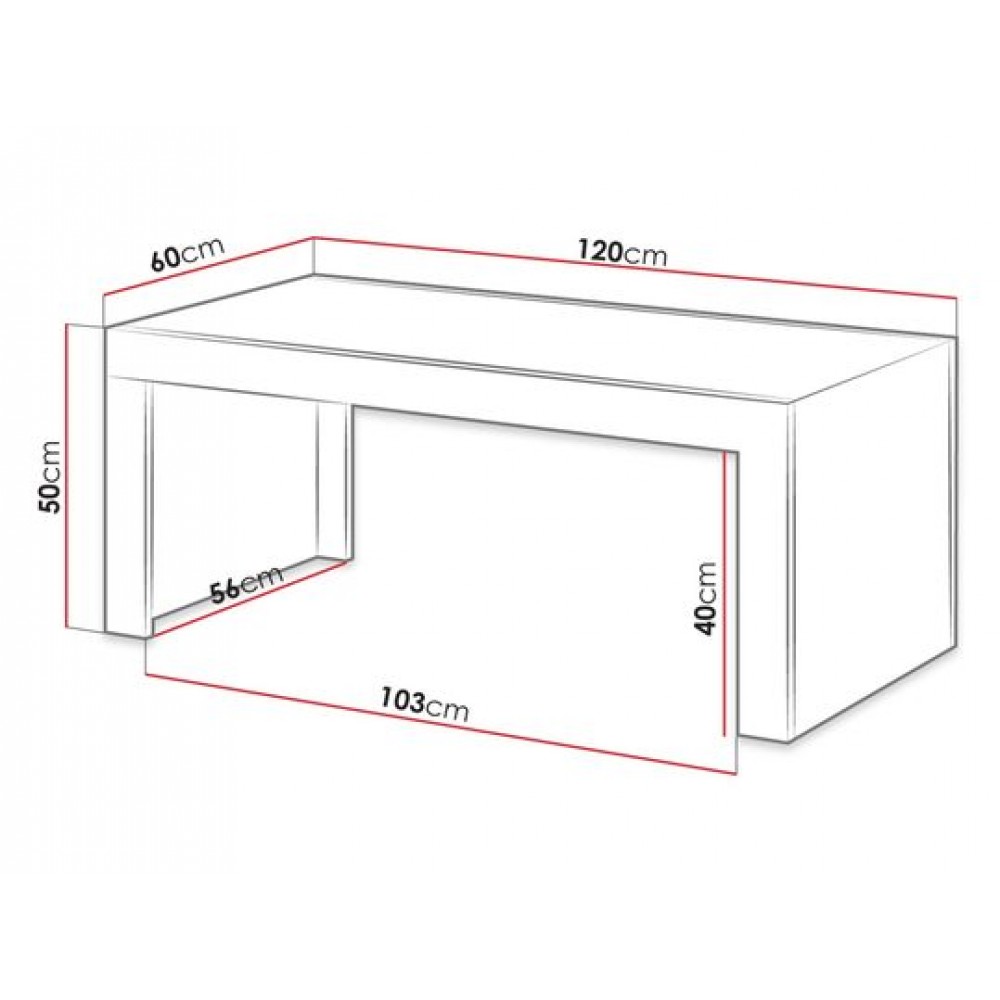 Τραπεζάκι σαλονιού Mila-Fusiko - Anthraki