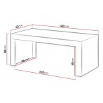 Τραπεζάκι σαλονιού Mila-Fusiko - Anthraki