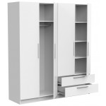 Ντουλάπα τετράφυλλη Erre-Λευκό