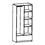 Ντουλάπα Coben δίφυλλη-Δρυς