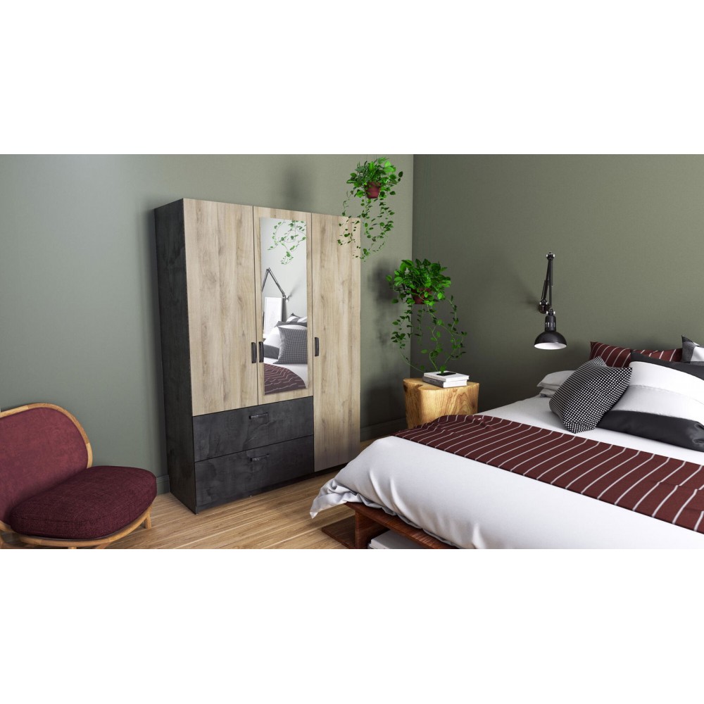 Ντουλάπα Coben τρίφυλλη-Drus-Gkri