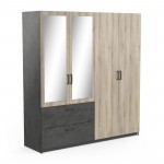 Ντουλάπα Coben τετράφυλλη-Φυσικό