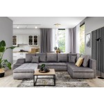 Γωνιακός καναπές Ginny-Gkri Skouro-Αριστερή