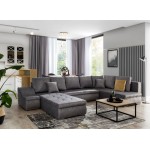 Γωνιακός καναπές Ginny-Gkri Skouro-Αριστερή