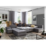 Γωνιακός καναπές Ginny-Gkri Skouro-Αριστερή