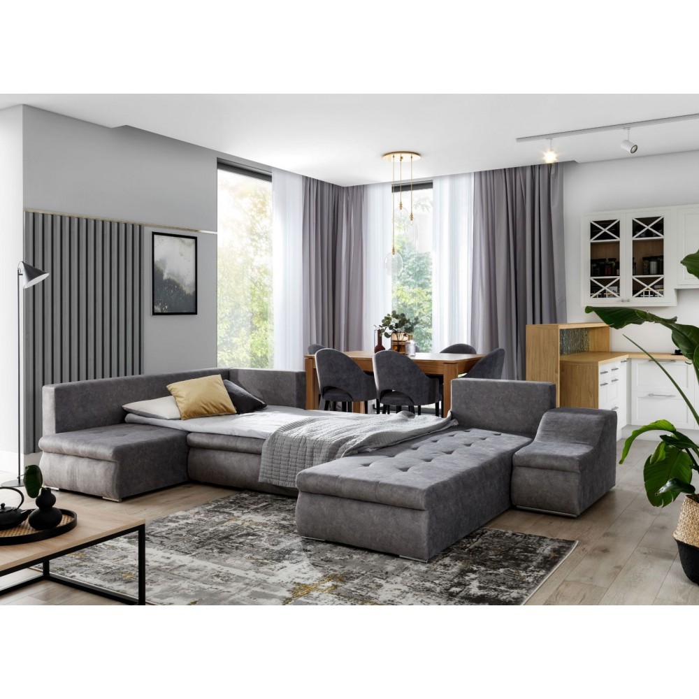 Γωνιακός καναπές Ginny-Gkri Skouro-Δεξιά