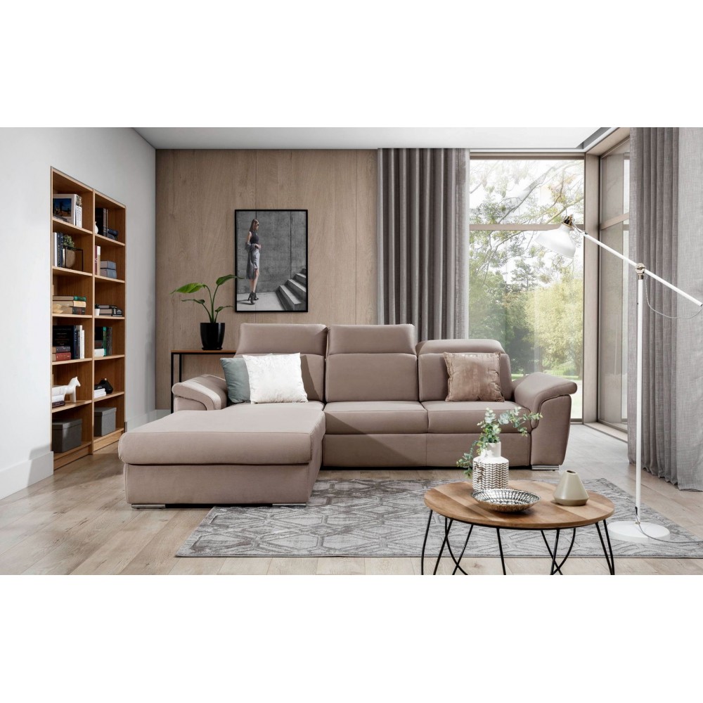 Γωνιακός καναπές Trieste-Αριστερή-Mpez Anoixto