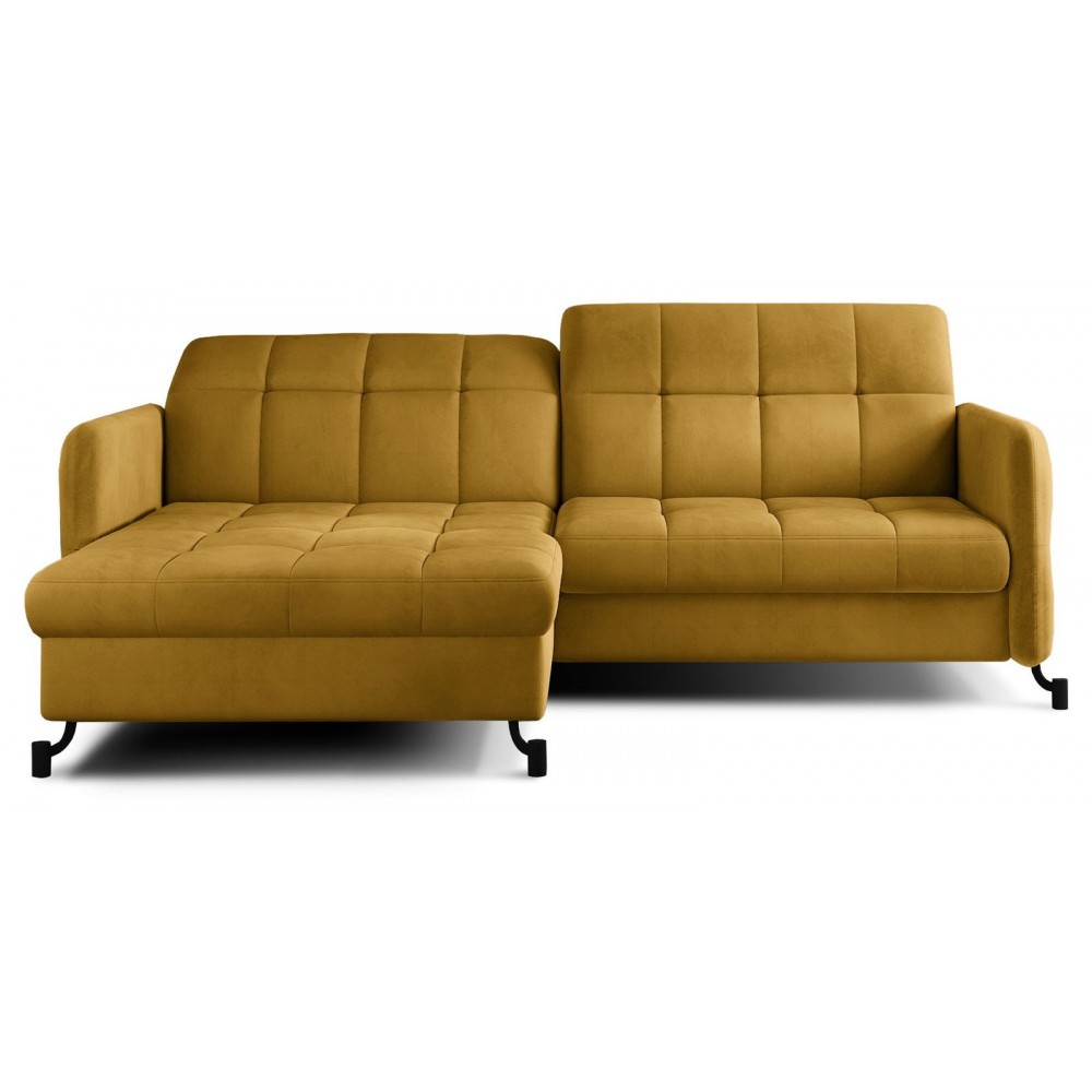 Γωνιακός καναπές Lorette-Moustardi-Αριστερή