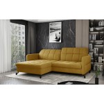 Γωνιακός καναπές Lorette-Moustardi-Αριστερή
