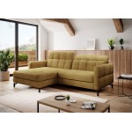 Γωνιακός καναπές Lorette-Moustardi-Αριστερή