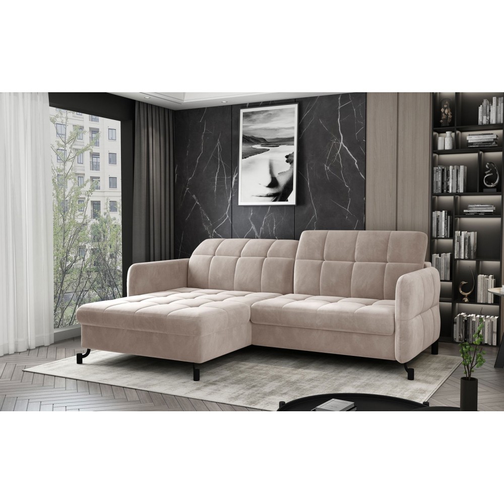 Γωνιακός καναπές Lorette-Mpez Deco-Αριστερή