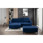 Γωνιακός καναπές Lorette-Mple Skouro-Αριστερή