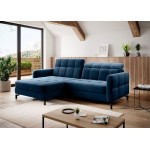 Γωνιακός καναπές Lorette-Mple Skouro-Αριστερή