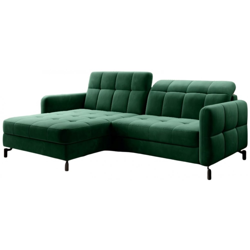Γωνιακός καναπές Lorette-Prasino Skouro-Αριστερή