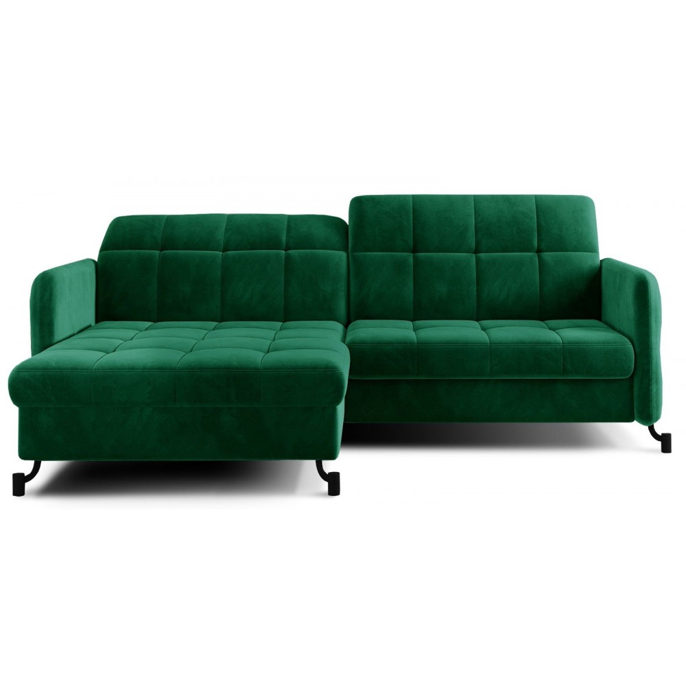 Γωνιακός καναπές Lorette-Prasino Skouro-Αριστερή