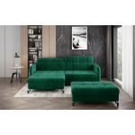 Γωνιακός καναπές Lorette-Prasino Skouro-Αριστερή