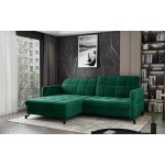 Γωνιακός καναπές Lorette-Prasino Skouro-Αριστερή
