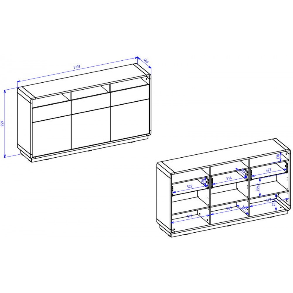 Μπουφές Martin 3D3S