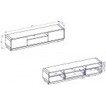 Έπιπλο τηλεόρασης Martin-Μήκος: 200 εκ.