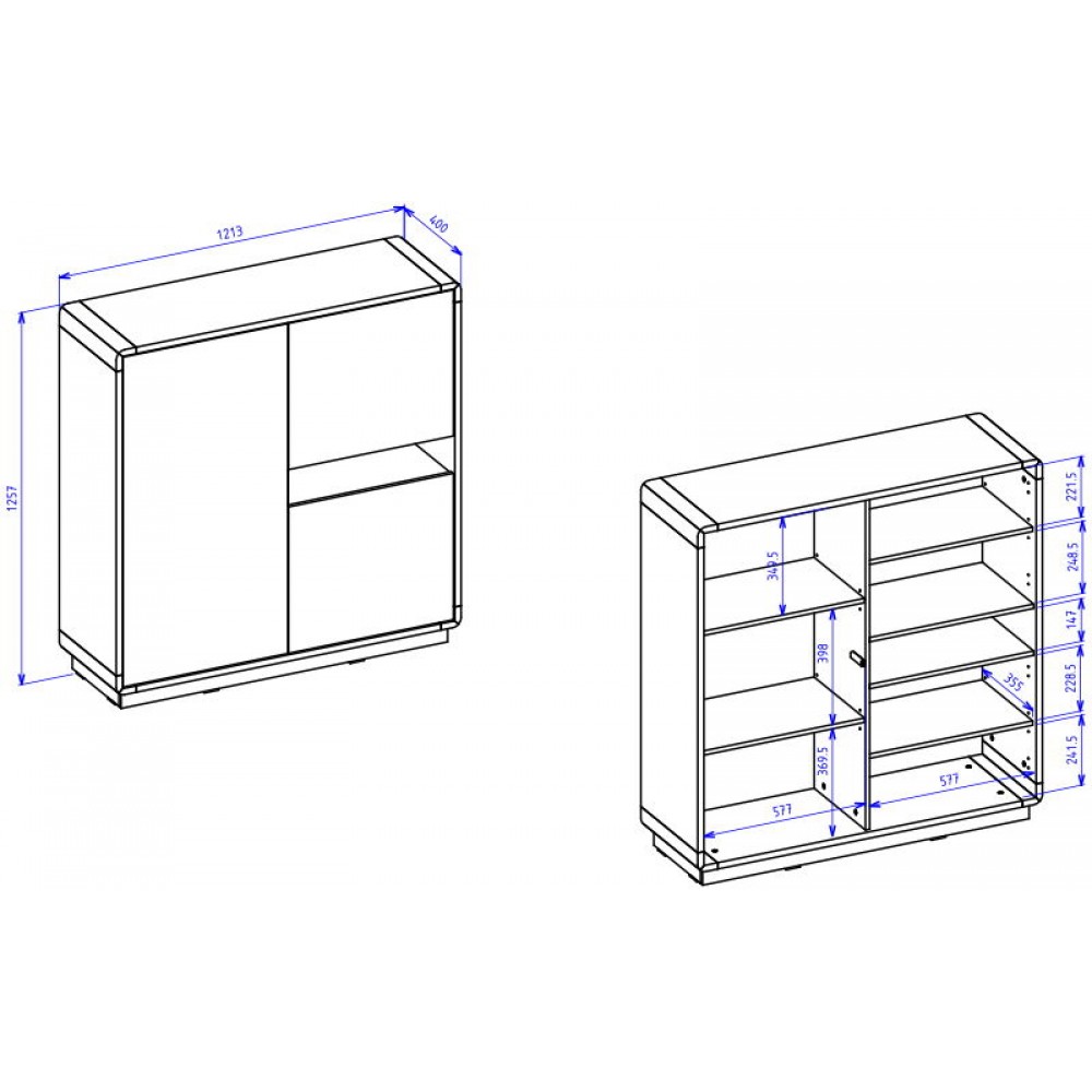 Βιτρίνα χαμηλή Martin