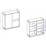 Βιτρίνα χαμηλή Martin