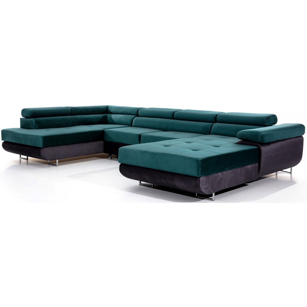 Γωνιακός καναπές Romeo-Αριστερή-Gkri-Petrol