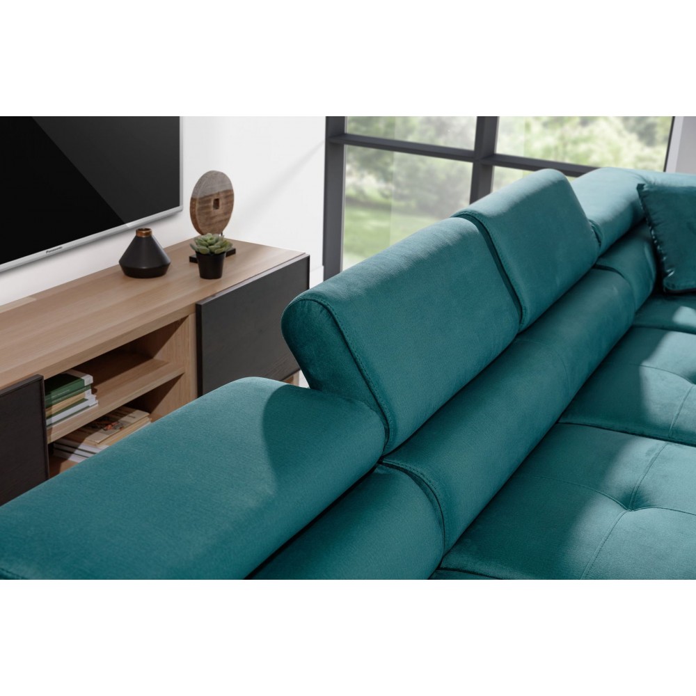 Γωνιακός καναπές Romeo-Δεξιά-Gkri-Petrol