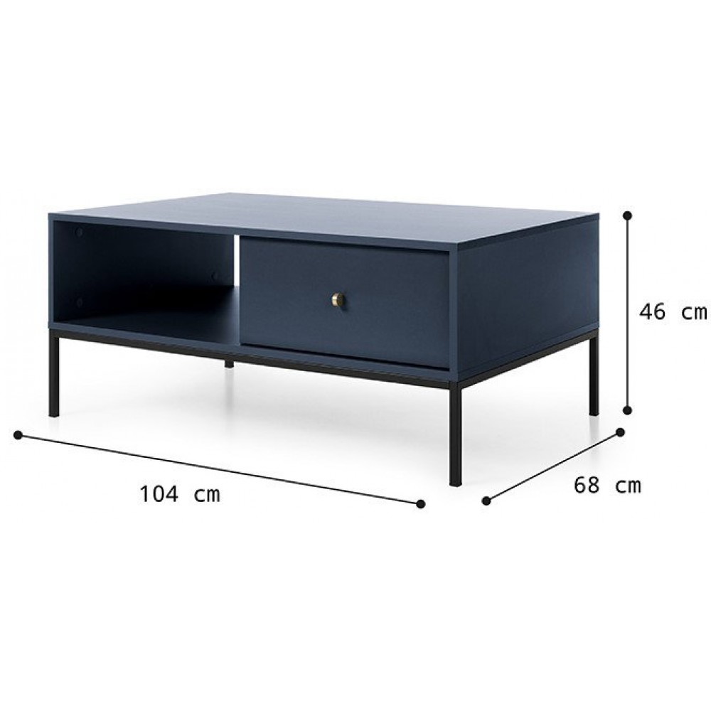 Τραπεζάκι σαλονιού Triplo 103.5x68x46.2