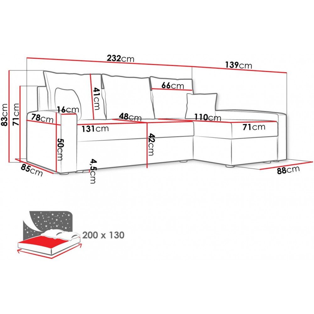 Γωνιακός καναπές Chievo-Kafe
