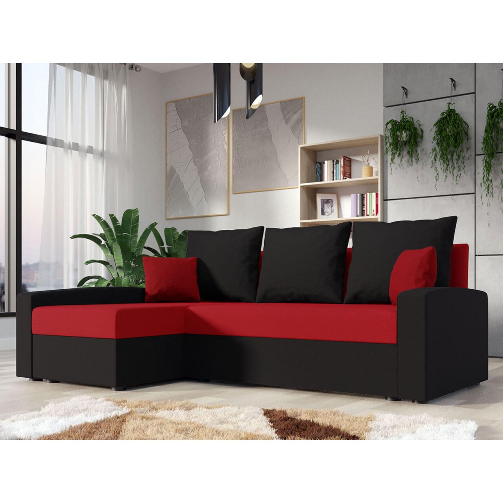 Γωνιακός καναπές Chievo-Kokkino