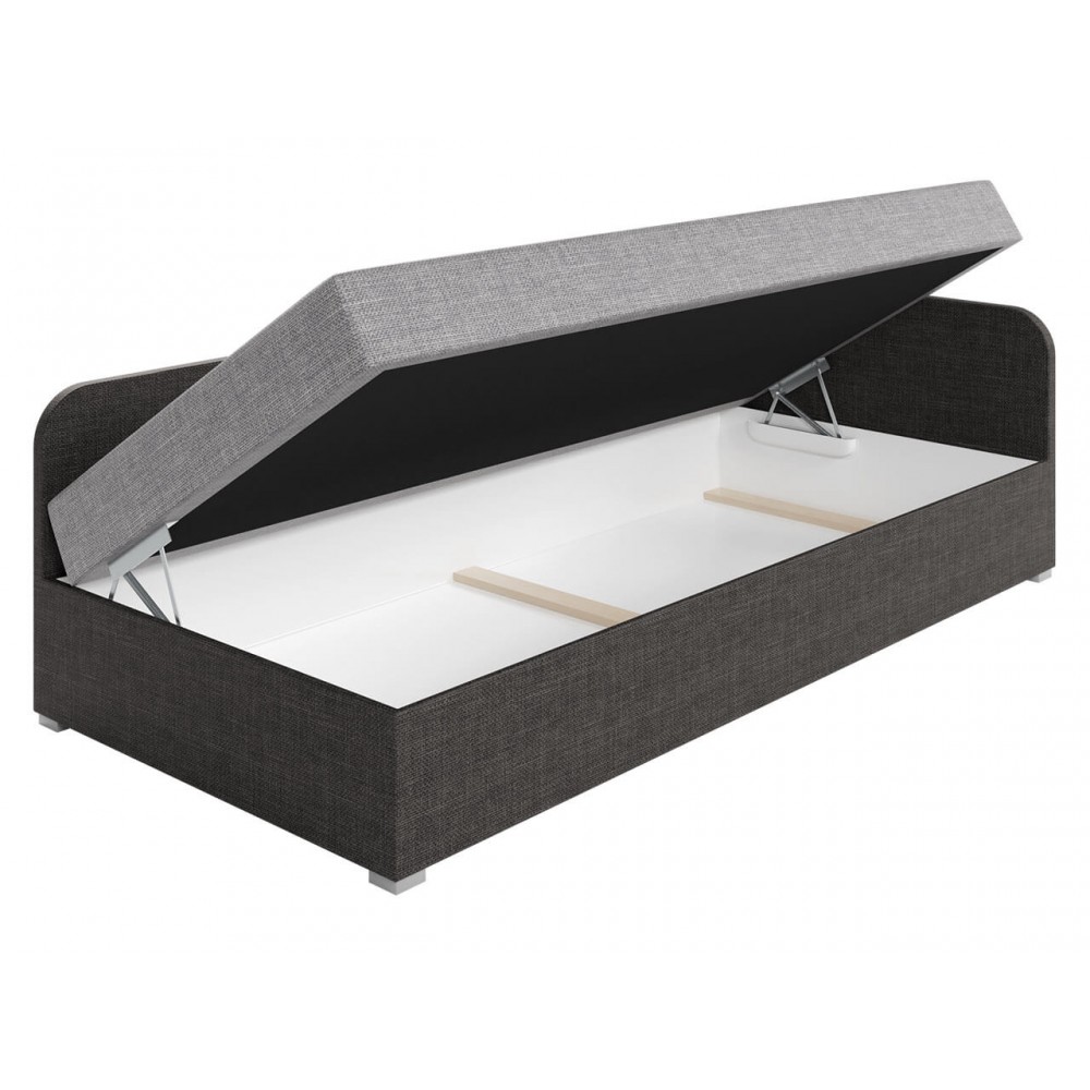 Καναπές - Κρεβάτι Uno-Kokkino-Αριστερή