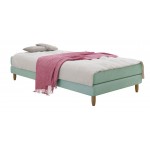 Επενδυμένο κρεβάτι Hot I-Prasino-120 x 200