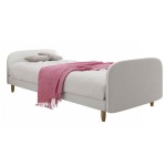 Επενδυμένο κρεβάτι Hot III-Gkri Anoixto-120 x 200