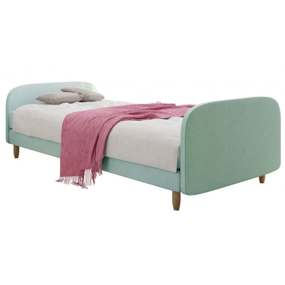 Επενδυμένο κρεβάτι Hot III-Prasino-90 x 200