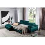 Γωνιακός καναπές Osby-Αριστερή-Prasino