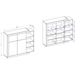 Μπουφές Jay 2D2F